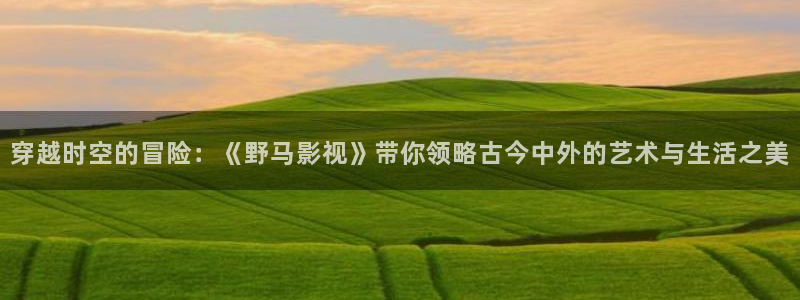 保利电影票：穿越时空的冒险：《野马影视》带你领略古今中外的艺术与生活之美